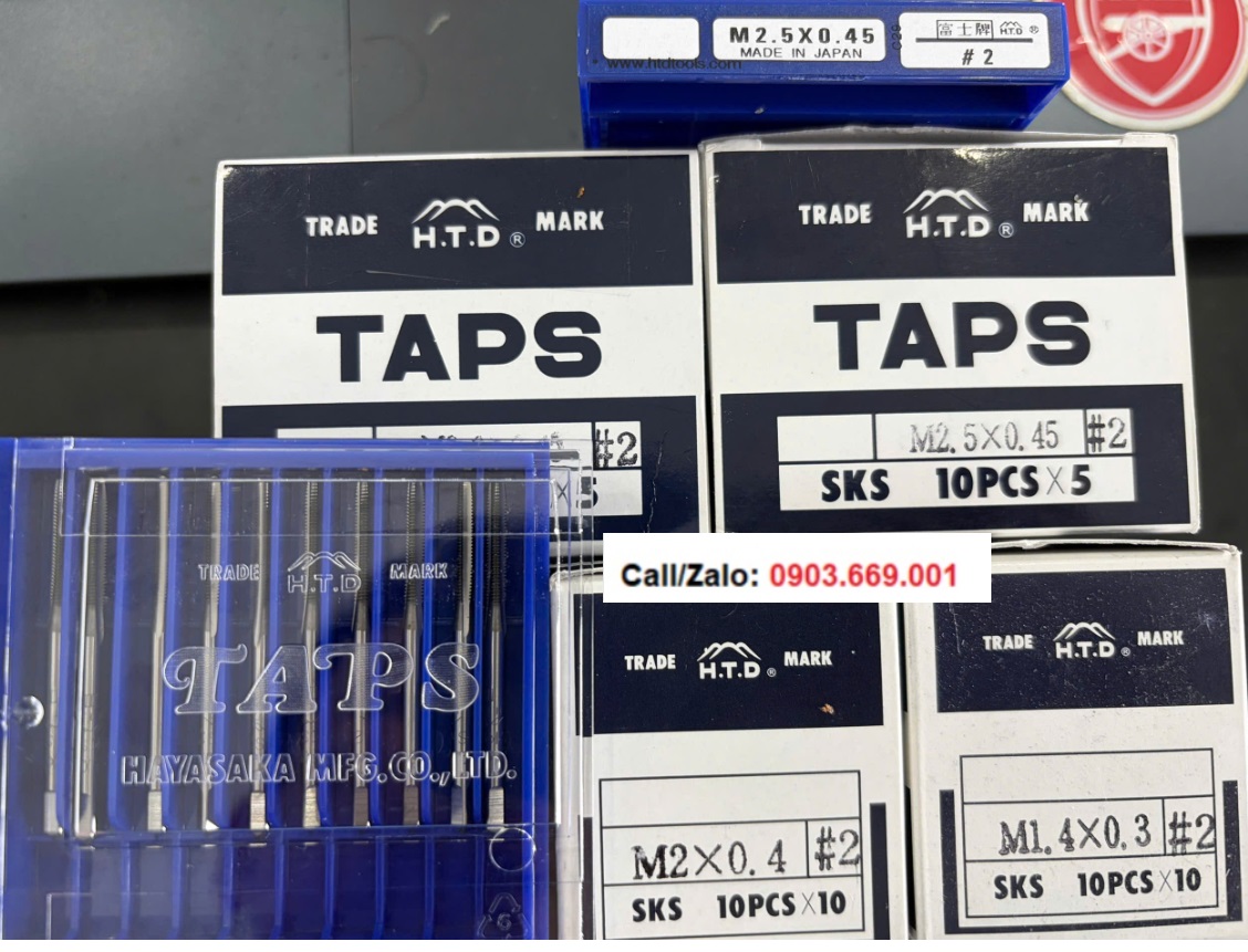 Mũi taro thẳng SKS HTD M2.5 (M2.5x0.45)